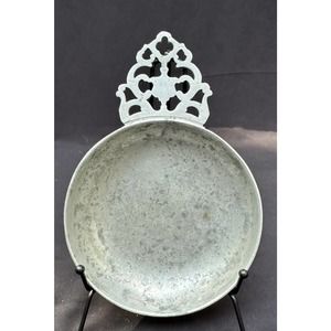 Vintage 1920s Stede Pewter Porringer Dish Horse Head Logo -S6